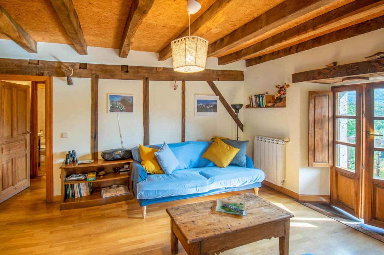 Casa Monaut, Acogedores Apartamentos A Los Pies De La Selva De Irati Saragueta Bagian luar foto