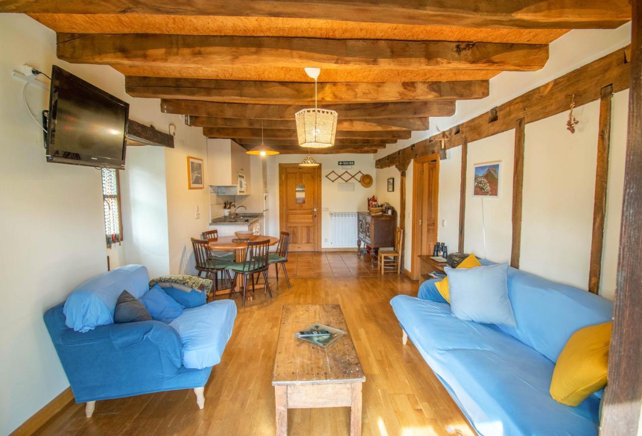 Casa Monaut, Acogedores Apartamentos A Los Pies De La Selva De Irati Saragueta Bagian luar foto